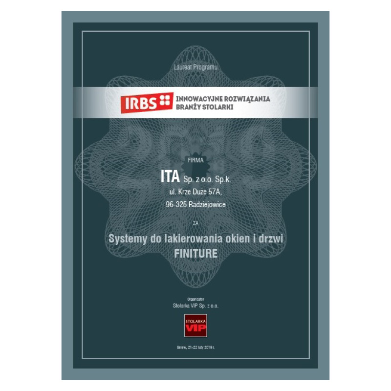 Zintegrowany System Do Lakierowania Okien I Drzwi Finiture